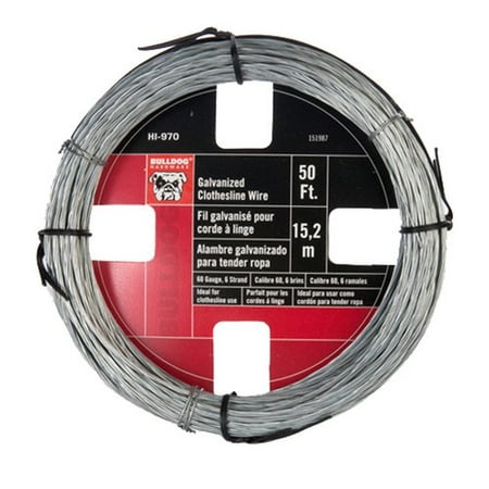 Bulldog Hardware Clothesline Wire, 50&rsquo; - Walmart.com