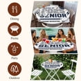 thumbnail image 7 of Blue Grey Graduation Season Round Tablecloth, Fitted Table Cover with Elastic for 36"-44" Round Tables, Funny Words Modern Art Table Cloth Outdoor Indoor Dinning Party Waterproof Tablecloths, 7 of 7
