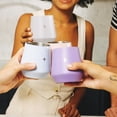 thumbnail image 5 of JoyJolt Vacuum Insulated Stemless Wine Tumbler with Lid - 12 oz - Pink, 5 of 7