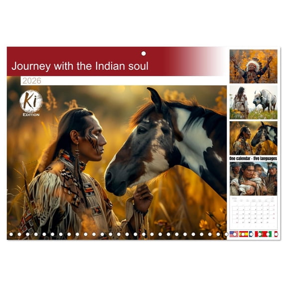 Journey with the Indian soul (Monthly Wall Calendar 2026 16.5 x 23.4 (open)), CALVENDO 14 Month Calendar