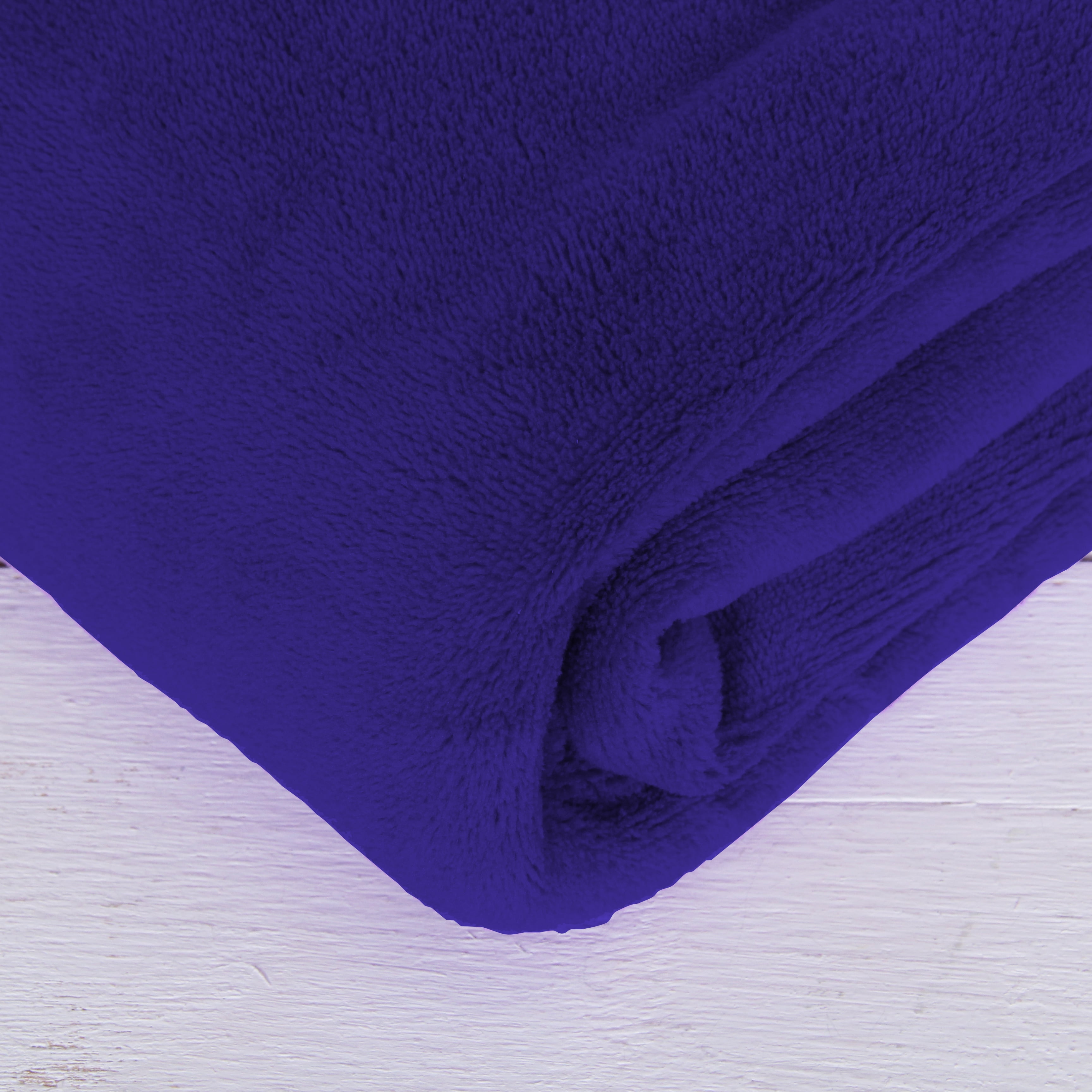 Threadart Super Soft Ultra Plush Fleece Throw Blankets 50"x60" | Fuzzy Soft Cozy Microfiber |Dark Blue | 11 Colors available