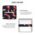 thumbnail image 5 of Gukieu Foxes In Different Poses Print Leather Tissue Box, PVC Waterproof Velcro Opening and Closing Square Tissue Box Holder, Suitable for Home and Office Decoration, 5 of 7