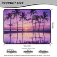 thumbnail image 7 of KUIFORTI Purple Coconut Tree Car Trunk Liner 29" x 39" Scratch-Proof Durable All Weather Trunk Protective Mat Polyester Vehicle Interior Decoration Accessories Universal Fit, 7 of 7