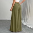 thumbnail image 6 of RongHuan Wide Leg Pants for Womens 2026 High Waisted Dress Pant Flowy Work Business Palazzo Pants with Pockets, 6 of 9