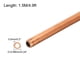 thumbnail image 2 of Tubo de Cobre Uxcell 7/8'' OD x 3Ft Tubería Flexible de Refrigeración Metal Hueco Suave para Aire Acondicionado Refrigerador, 1/4" OD x 4.9Ft x 1/64" T, 2 of 5