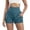 Blue, variant on Hauaitttt High Wlex Yoga Shorts for High Waisted with Inner Layer and Back Zipper for Breathable Comfort Scrunch Yoga Shorts for Women Loose Shorts Women Exercise Shorts Shorts Pack Women's Shorts