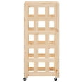 thumbnail image 3 of vidaXL Log Holder with Wheels Rolling Storage Firewood Rack Solid Wood Pine, 3 of 6
