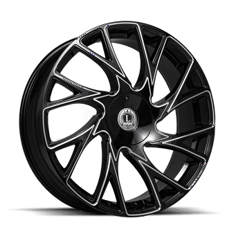 LUXXX ALLOYS 21 24X9.5 6X135/6X139.7 30ET 78.1CB GLOSS BLACK