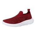 thumbnail image 1 of HBFAGFB Chaussures Décontractées pour Femmes Chaussures de Sport Polyvalentes en Maille Respirante Espadrilles d'Extérieur Rouges Taille 38, 1 of 6