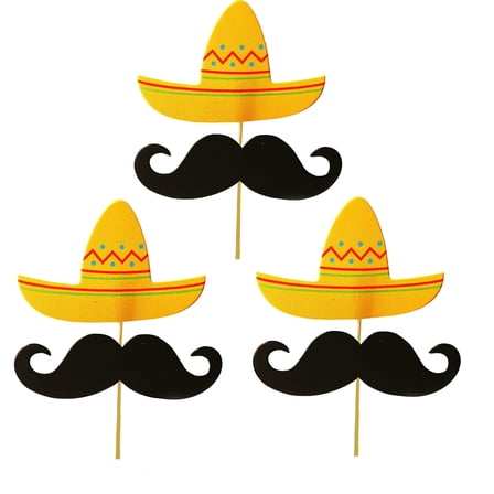 UPKOCH 24Pcs Carnival Cupcake Toppers Multi Colored Decoration for Home Decoration