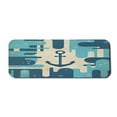 thumbnail image 1 of Anchor Computer Mouse Pad, Nautical Sea Inspired Abstract Design with Bubble Like Shapes Retro, Rectangle Non-Slip Rubber Mousepad Large, 31" x 12" Gaming Size, Cream Dark Blue, by Ambesonne, 1 of 2