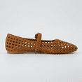 thumbnail image 5 of Cushionaire Weston Hand Woven Mary Jane Flats for Women | Dressy Faux Leather Flats with Braided Buckle | Casual Flatform Walking Shoes with Memory Foam Cushioning, 5 of 11