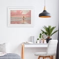 thumbnail image 2 of Pink Sky Surfer White Framed Print Under Glass, design by LSR Design Studio, 2 of 10