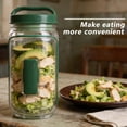 thumbnail image 1 of MTBLYS Bear Salad Jar Plastic Storage Bottle with Scale Meal Prep Container Bpa-Free Home Kitchen Use, 1 of 6