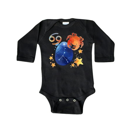 

Inktastic Cancer Crab Constellation Zodiac Sign Illustration Gift Baby Boy or Baby Girl Long Sleeve Bodysuit