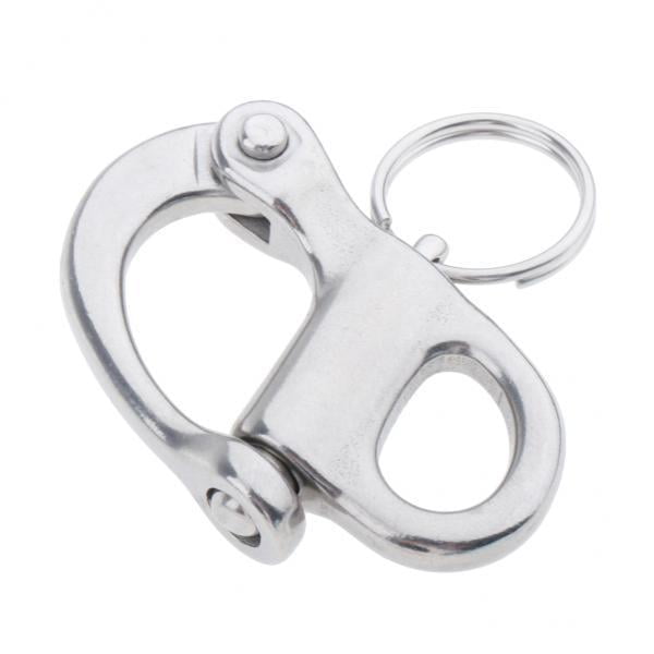FFDSDUH Grilletes de acero inoxidable, grillete pequeño, 1 hebilla de metal de 0.39 a 0.78 pulgadas, cierre de grillete, tornillo abierto desmontable para bolsa de artesanía de cuero, correa de