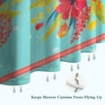 thumbnail image 6 of Pioneer Colorful Floral Shower Curtain for Bathroom Home Decor Bathtubs Waterproof Fabric Curtain with 7 Hooks 36x72in, 6 of 6