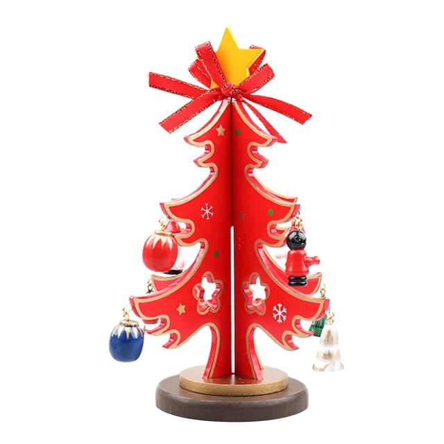 Adorno de madera natural para escritorio Adorno festivo para la mesa, ideal como centro de mesa para decorar tu hogar