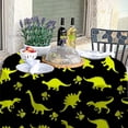 thumbnail image 4 of Coolnut 60"x60" Round Tablecloth, Colorful Dinosaurs Modern Table Cover for Home Decoration Washable Table Cloth for Dinner Picnic, 4 of 5