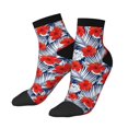 thumbnail image 3 of Salouo Leaves And Flowers Pattern Unisex Middle Tube Socks,Middle-Finger Knee High Socks Over The Calf Tube Stocking Crew Stockings for Women and Men Tube Socks, 3 of 8