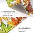 thumbnail image 4 of Fall Leaf Dish Drying Mat for Kitchen Counter ch Autumn Harvest Thanksgiving Maple Leaves Absorbent Reversible Microfiber Drainer Rack Mats Countertops Protector -, 4 of 7