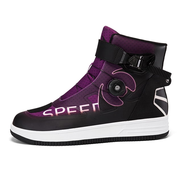 Botas de moto y zapatos de moto para todas las estaciones para hombre y mujer.,Negro morado,43