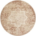 thumbnail image 2 of Nourison Astra Machine Washable 5'3" x Round Rust Vintage Indoor Rug, 2 of 9
