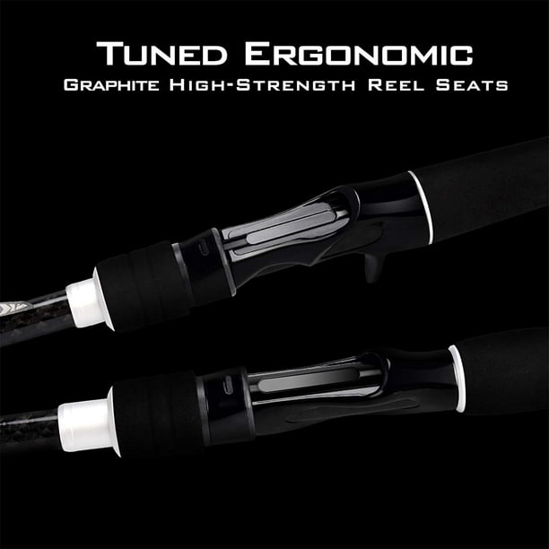 AIMTYD Perigee II Fishing Rods - Fuji O-Ring Line Guides, 24 Ton Carbon  Fiber Casting and Spinning Rods - Two Pieces,Twin-Tip Rods and One Piece  Rods 