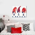 thumbnail image 4 of Fuzoiu 4th of July Gnomes Print Canvas Wall Art for Bathrooms,Wall Decor for Bedroom,Framed Artwork for Wall,Modern Wall Decorations Prints Picture for Kitchen Home, 4 of 6