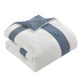 thumbnail image 3 of Chic Home Fergie 9-Piece Reversible Hotel Collection Comforter Set, King, Navy, 3 of 7