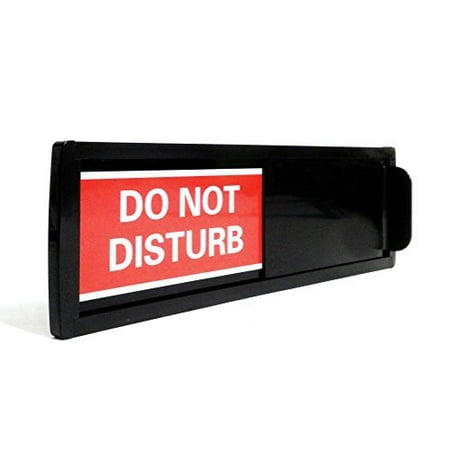 Do Not Disturb Sign, Black (Do Not Disturb, Hotel Sign, Do Not Disturb