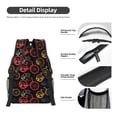 thumbnail image 4 of Rateoe Compass And Mountains In Bicycle Wheels1 Pattern Durable Student Backpack Laptop Bag- Ergonomic Design, Waterproof Twill Fabric - Ideal for School, Travel, and Outdoor Activities, 4 of 6