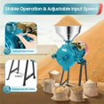 thumbnail image 4 of 1500W Electric Grain Mill Grinder with Funnel, Adjustable Output Thickness 110V  & Home Corn Grinder Machine for Rice, Cereals, Spices, Red Beans Feed Mill (Dry Food), 4 of 18