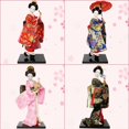 thumbnail image 4 of Figura humana de 12 pulgadas, figura de geisha, muñeca de kimono de seda, adornos de estilo de boda para restaurante, regalos decorativos de escritorio, 4 of 6