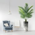 thumbnail image 2 of Artificial Tree in Contemporary Planter, Fake Areca Tropical Palm Silk Tree for Indoor and Outdoor Home Decoration - 66" Overall Tall (Plant Pot Plus Tree), 2 of 5