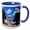 Blue/White, variant on 3drose, Capital Building in Montgomery, Alabama in Cartoon Style, 11oz Magic Transforming Mug