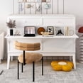 thumbnail image 2 of MODERNLUXE Wood Queen Size Murphy Bed, Storage Wall Bed with Drawers and Shelves, Built in Charging Station and Desk, Convertible into A Cabinet, 2 of 19