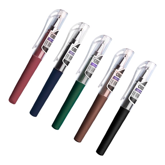 SDFGTstore 5Pieces Mini Short Gel Pen 0.5mm Smooth Writing Quick Dry Inks Pocket Size Gel Pen For Journaling Note Taking Writing