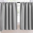 thumbnail image 1 of facefd Home Window Half Curtain Bedroom Kitchen Bathroom Polyester Soft Short Drape Privacy Protection Decoration Furniture Accessory White, 1 of 9