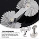 thumbnail image 3 of 2 Sets Thread Pitch Gauge Screw Pitch Cutting Gauge Pitch Measuring Tool, 3 of 4