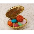 thumbnail image 2 of Un paquete de 10 cajas de dulces de boda con forma de concha de suministros de boda de estilo europeo, cajas de dulces de boda creativas, cajas de dulces de embalaje de boda (A1), dorado 10X8X5CM, 2 of 2