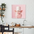 thumbnail image 2 of Stupell Industries Silly Piggy Pink Toilet Paper Canvas Wall Art, design by Heidi Kuntz, 2 of 7