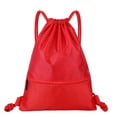 thumbnail image 1 of Cherryhome Backpack Bag, Waterproof Draw String Back Sack with Zip Pocket, Gym Drawstring Bags Swim Bag for Men Women, 1 of 4