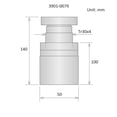 thumbnail image 2 of 100-140mm Adjustable Screw Jack 3901-0079, 2 of 2