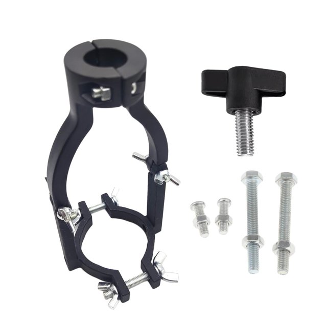 Adaptador de broca para taladro de agujero cuadrado, abrazadera resistente, diámetro de entre 38 mm y 55 mm, profesional, para taladro, color negro, con 5 piezas