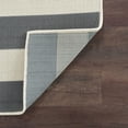 thumbnail image 6 of 3x8 Water Resistant, Indoor Outdoor Runner Rugs for Patios, Hallway, Entryway, Deck, Porch, Balcony or Kitchen | Outside Area Rug for Patio | Gray, Stripe | Size: 2'7'' x 7'3'', 6 of 7