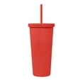thumbnail image 2 of Termo Diamante, - Vaso elmas rojo 10.6 x 20.6, 2 of 2