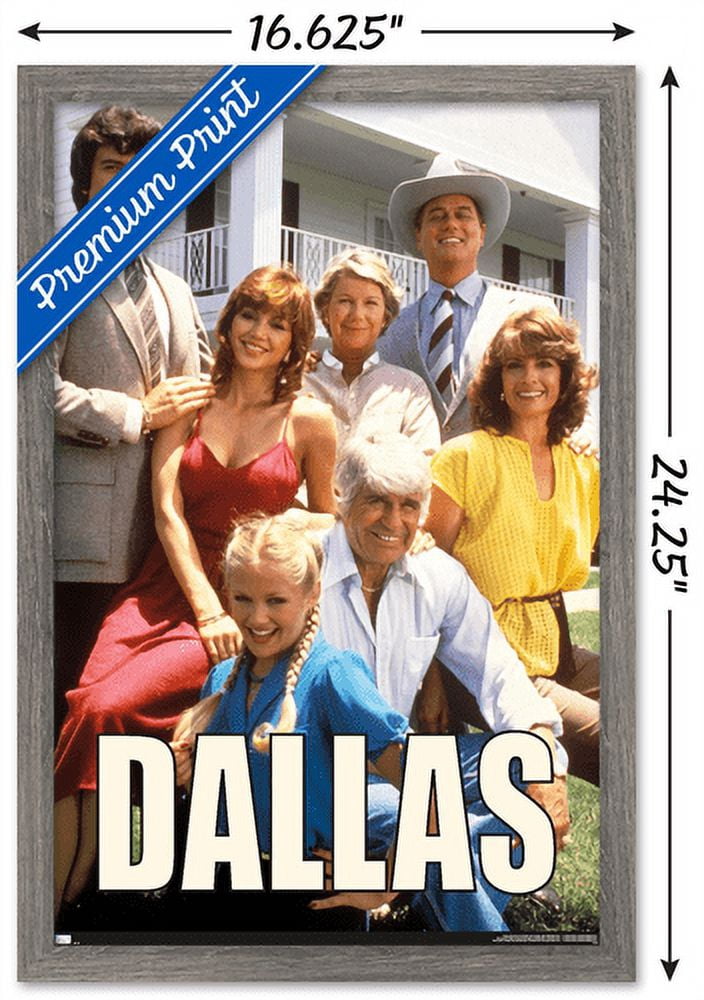 Dallas - Group Wall Poster, 14.725" x 22.375", Framed