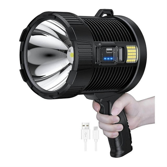 Recharable ,100000 Lumens Led S Handheld Flash Outdoor Solar Li