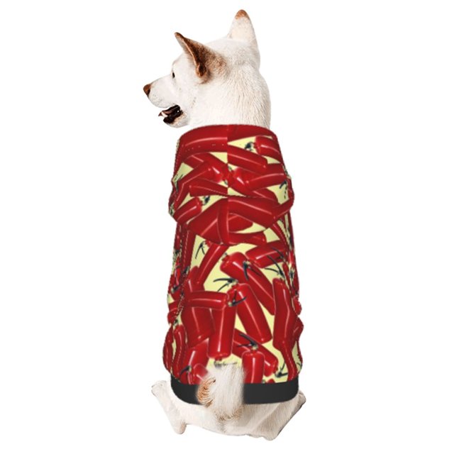 Balery Fire Extinguisher Sudadera con Capucha para Perros Pequeños – Ropa para Mascotas, Disfraz para Perros y Gatos, Ideal para Fiestas y Cosplay-XX-Large